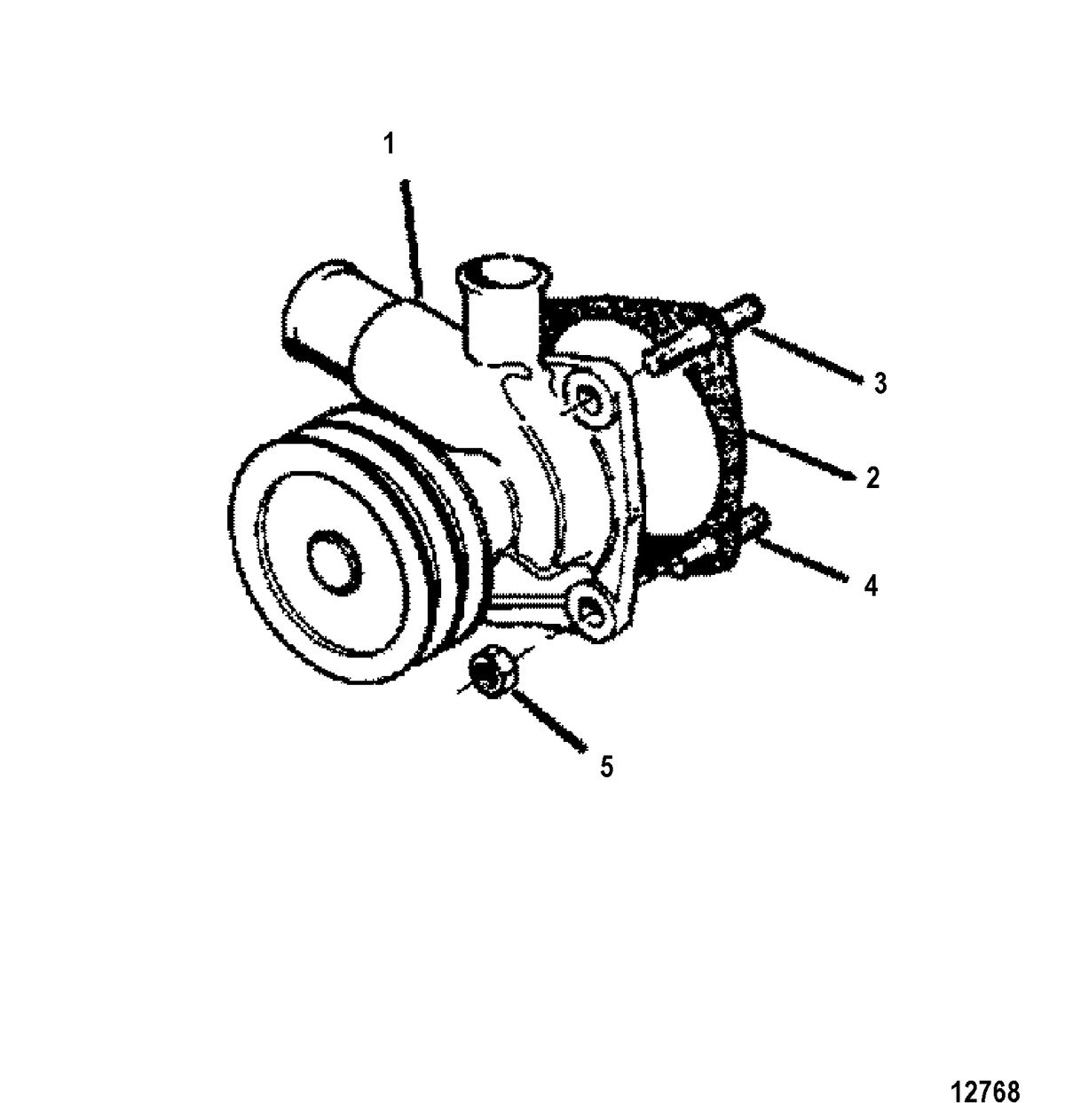 MERCRUISER D2.8L/165 D-TRONIC D4.2L/250 D-TRONIC DIESEL WATER PUMP