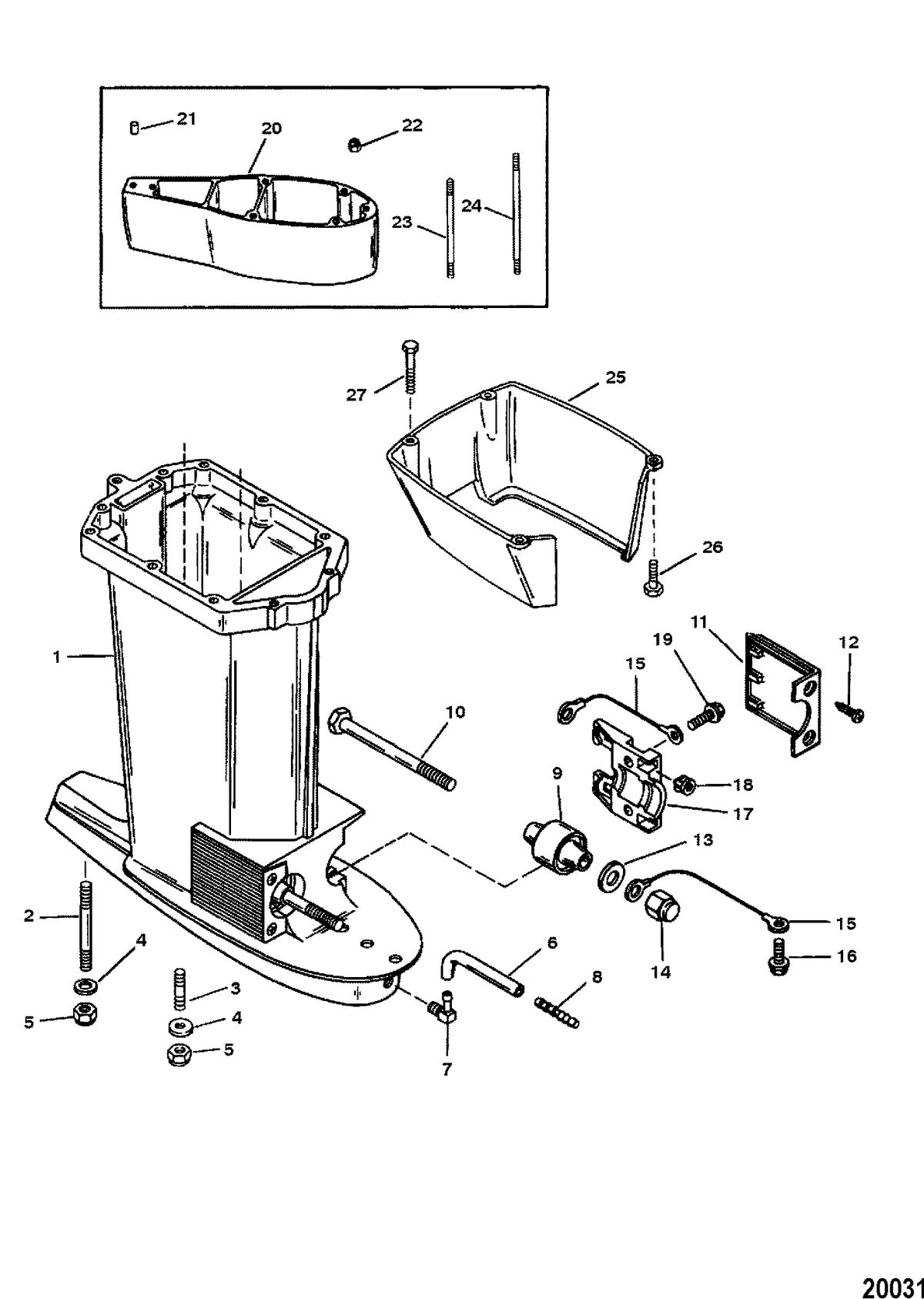 FORCE FORCE 120 H.P. Driveshaft Housing
