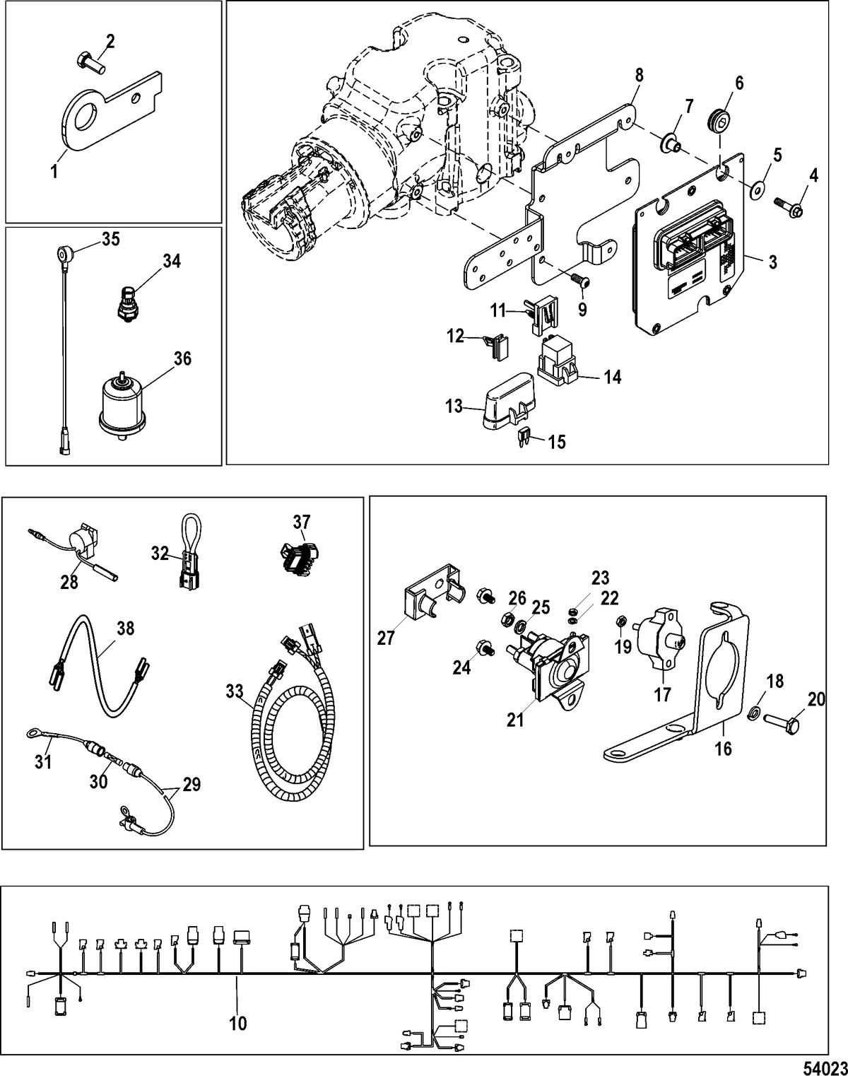 MERCRUISER 385 PERFORMANCE TUNED Electrical Components
