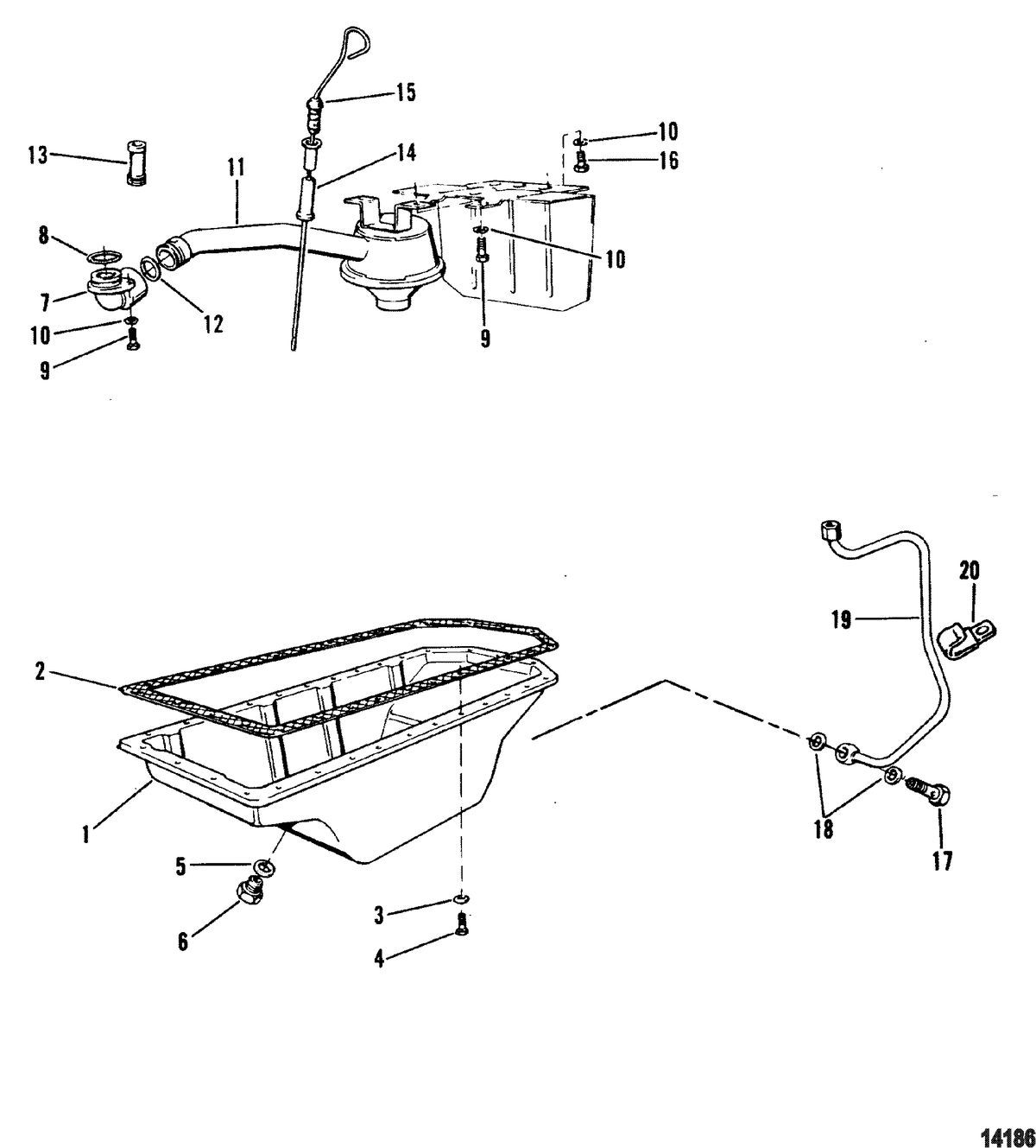 MERCRUISER CUMMINS/MERCRUISER DIESEL 3.0L/150 3.6L/180 Oil Pan