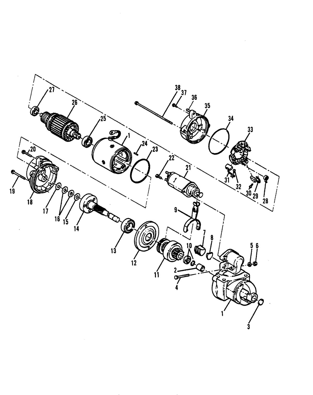 MERCRUISER D7.3L/270 DIESEL ENGINE (STERN DRIVE/INBOARD) STARTER MOTOR (STERN DRIVE)
