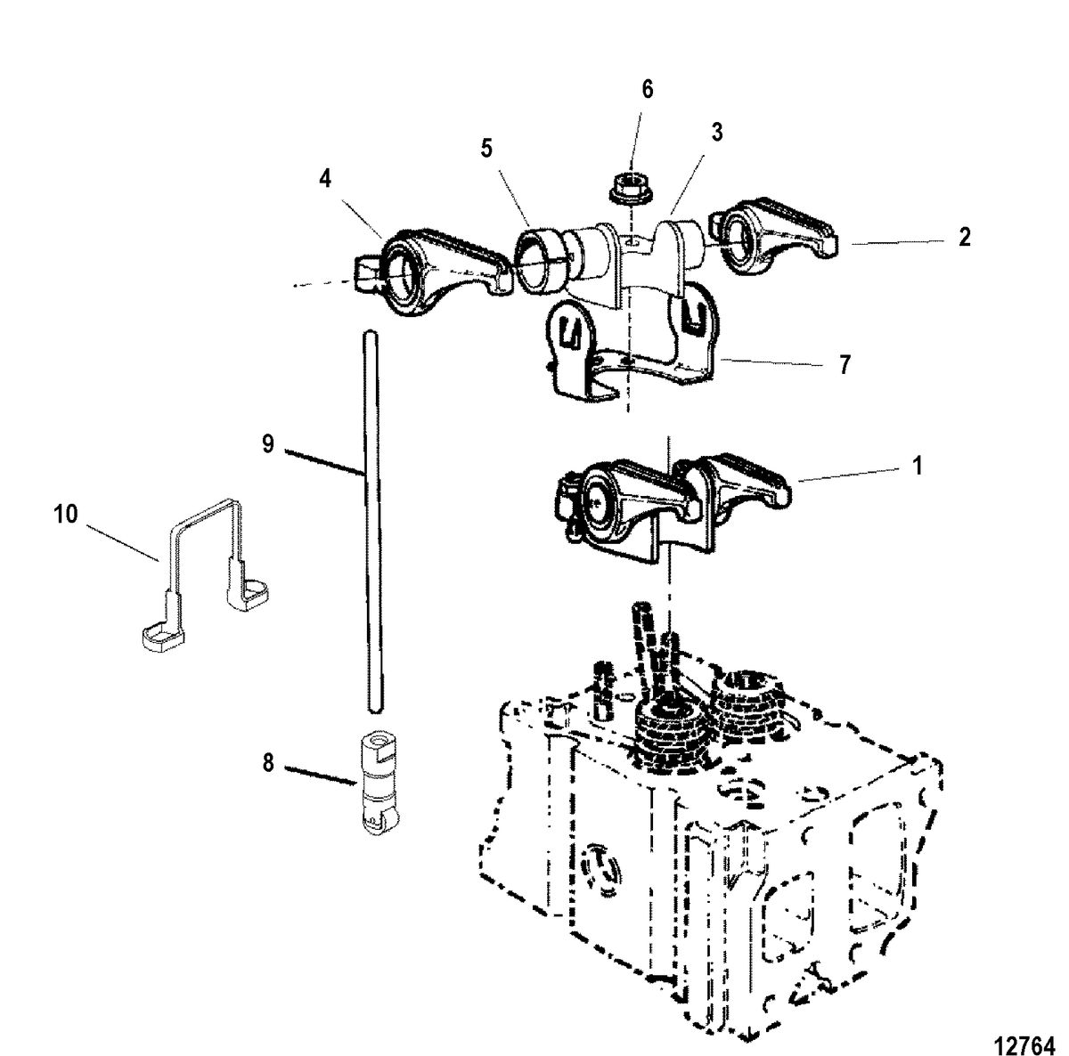 MERCRUISER D2.8L/165 D-TRONIC D4.2L/250 D-TRONIC DIESEL Rocker Arm and Lifters