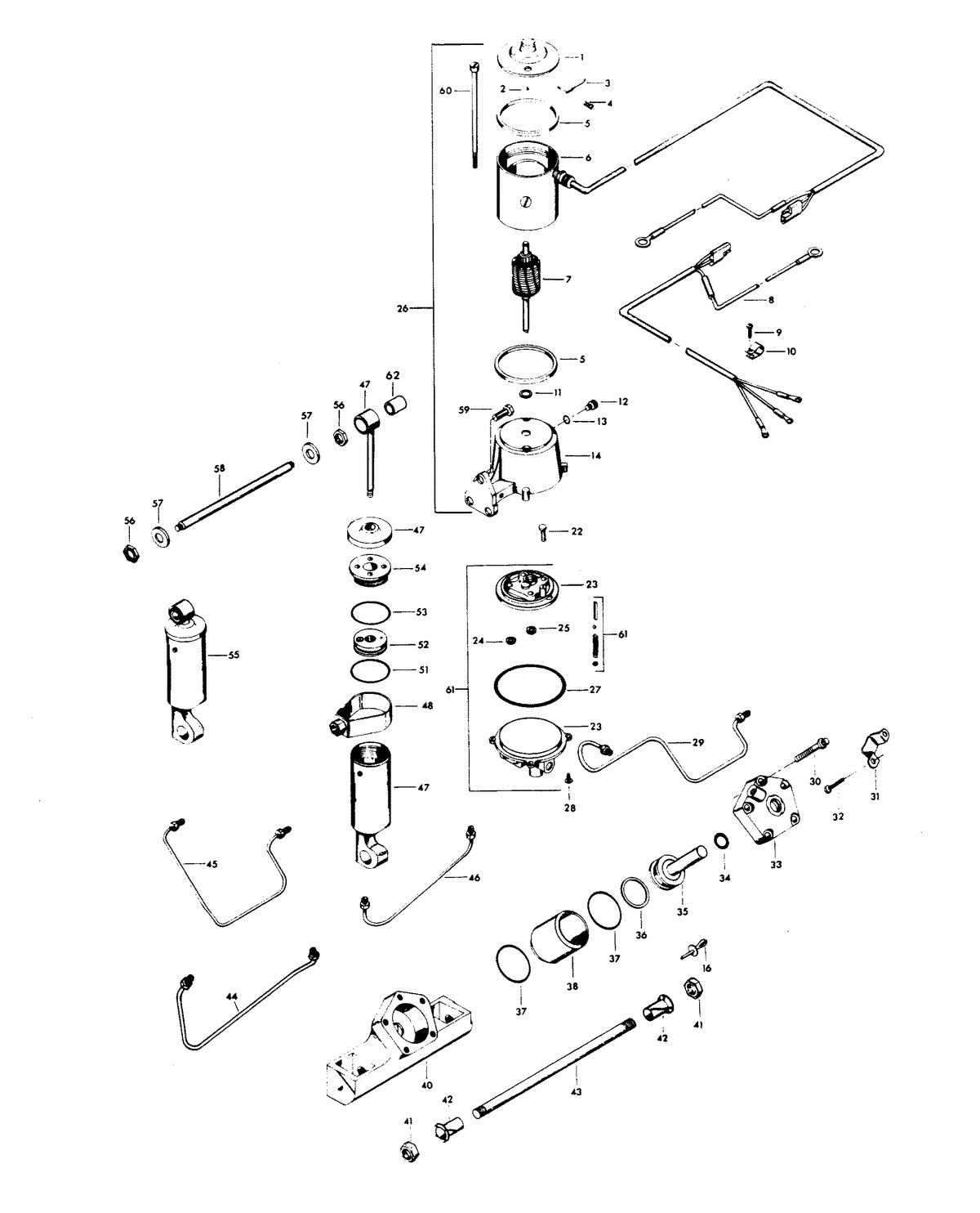 CHRYSLER 115 H.P. POWER TRIM UNIT
