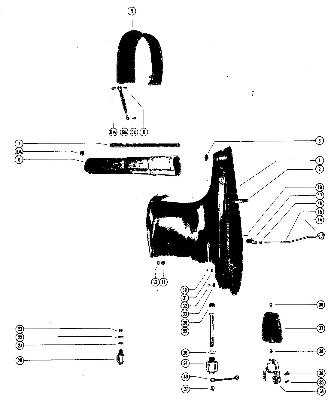 MARINER MARINER 90 DRIVE SHAFT HOUSING ASSEMBLY