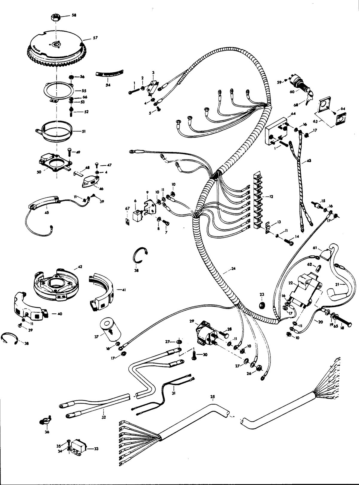 CHRYSLER 55 H.P. ELECTRICAL COMPONENTS