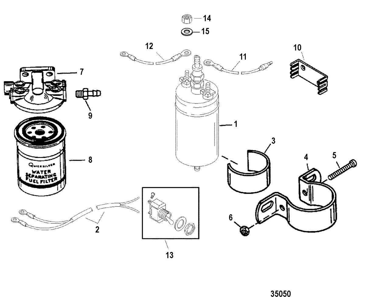RACE OUTBOARD 2.5L (EFI) 2.5L (EFI-OFFSHORE) Fuel Pump