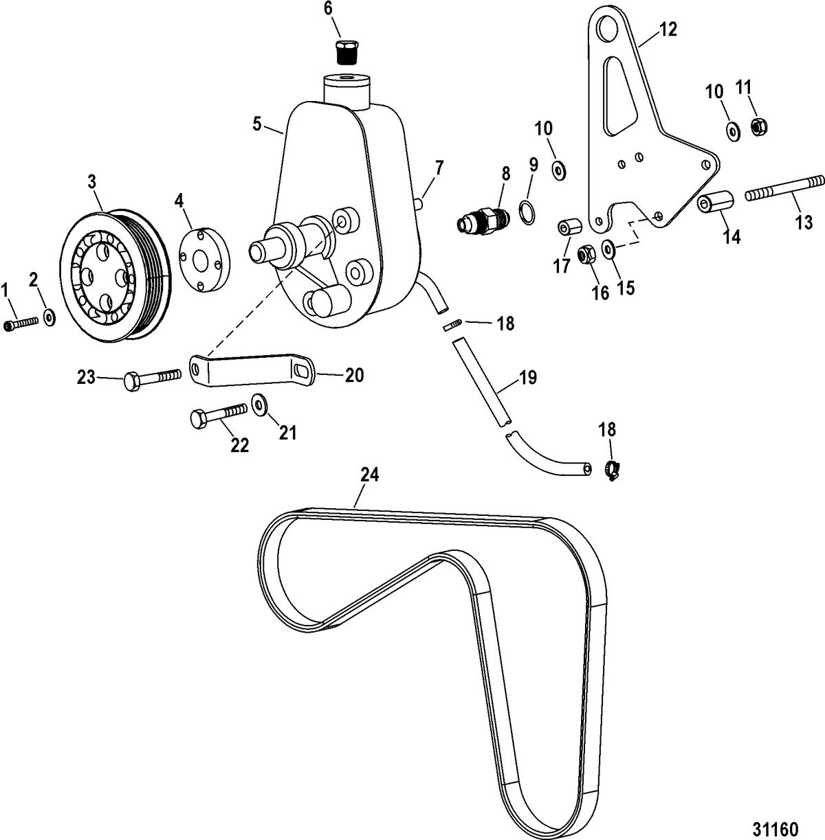 RACE STERNDRIVE 850 SCI Power-Assisted Steering Components(Design I)