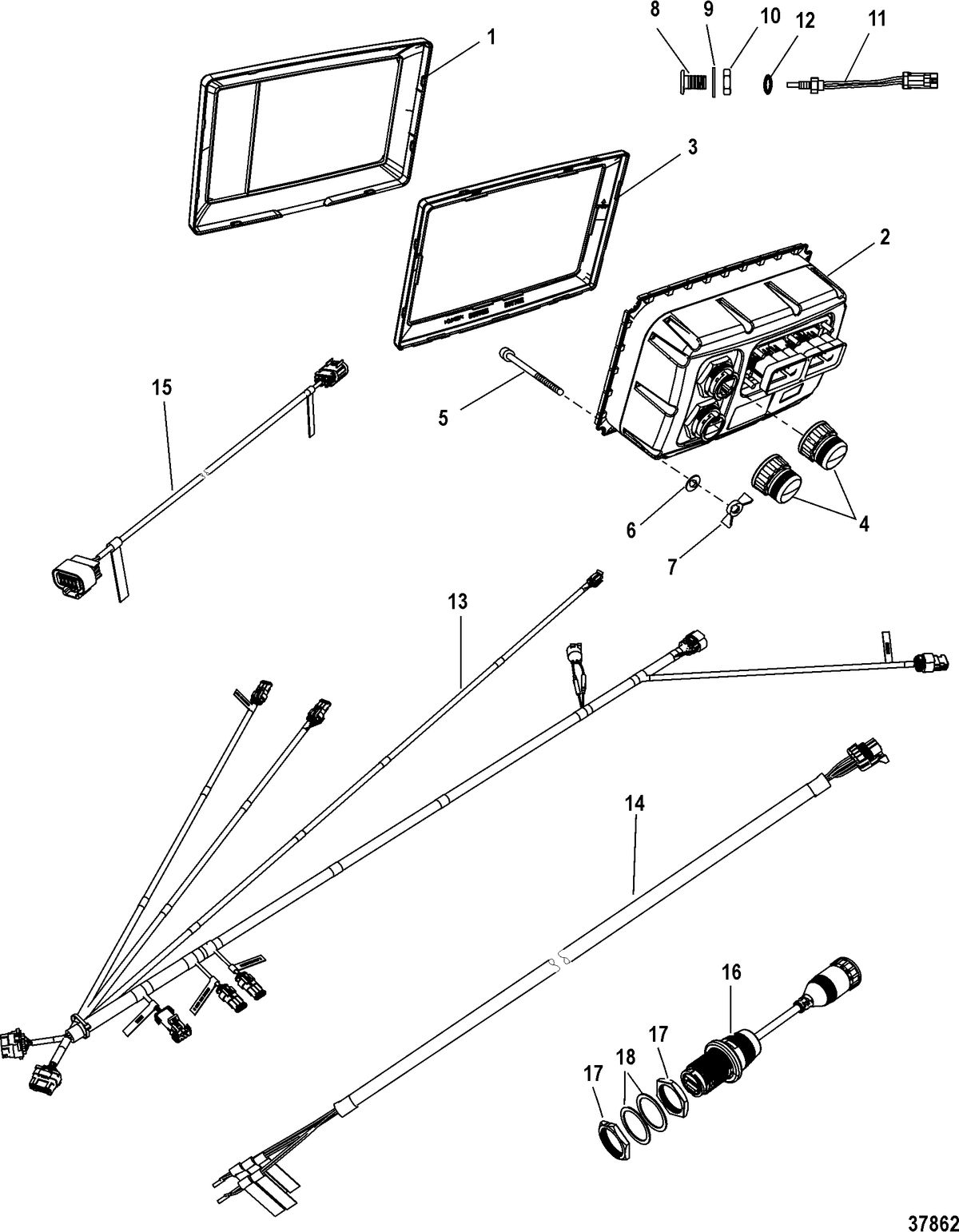 ACCESSORIES INSTRUMENTATION-GAUGES AND COMPONENTS VesselView Kit, CMD