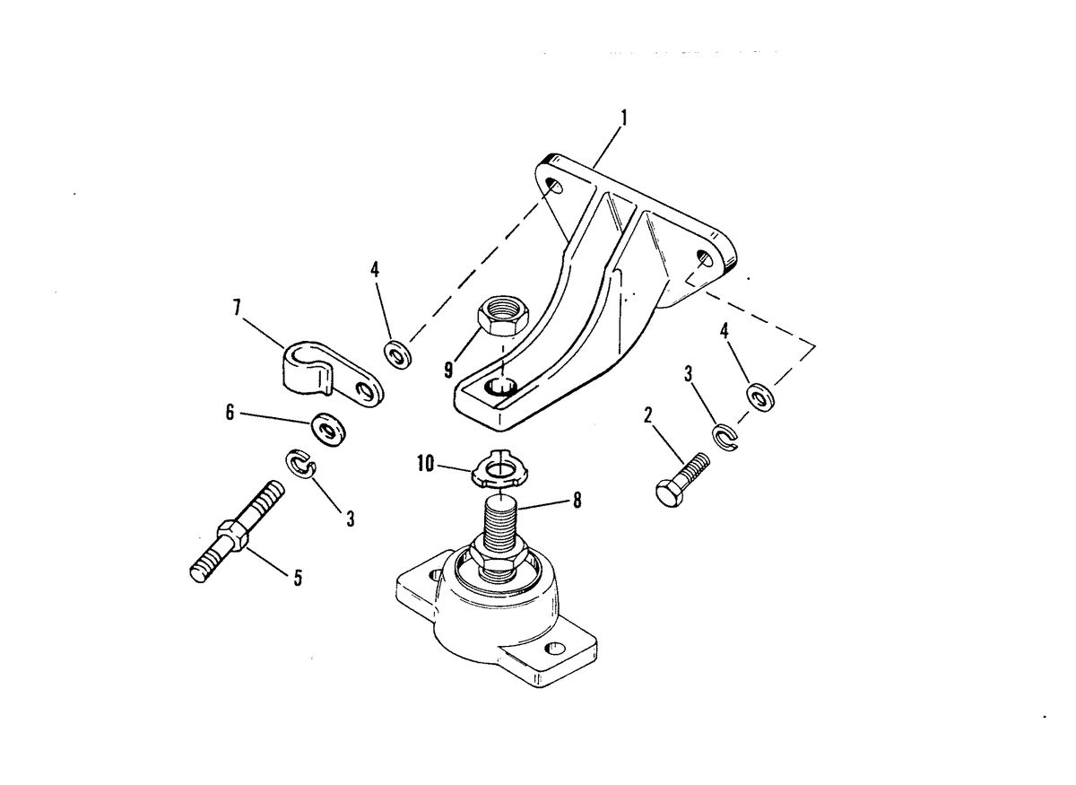 MERCRUISER 502 MAGNUM BRAVO ENGINE ENGINE MOUNTING