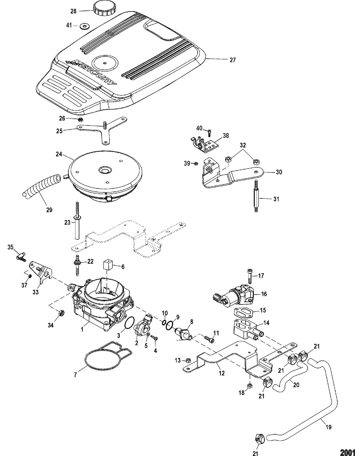 MERCRUISER 350 MAG (MPI)SKI Throttle Body