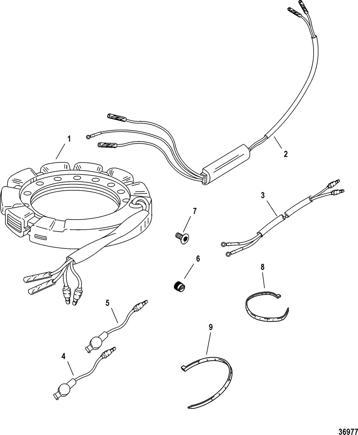 ACCESSORIES ELECTRICAL COMPONENTS AND HARNESSES Ignition Stator Kit, 4 Cylinder (832075A20)