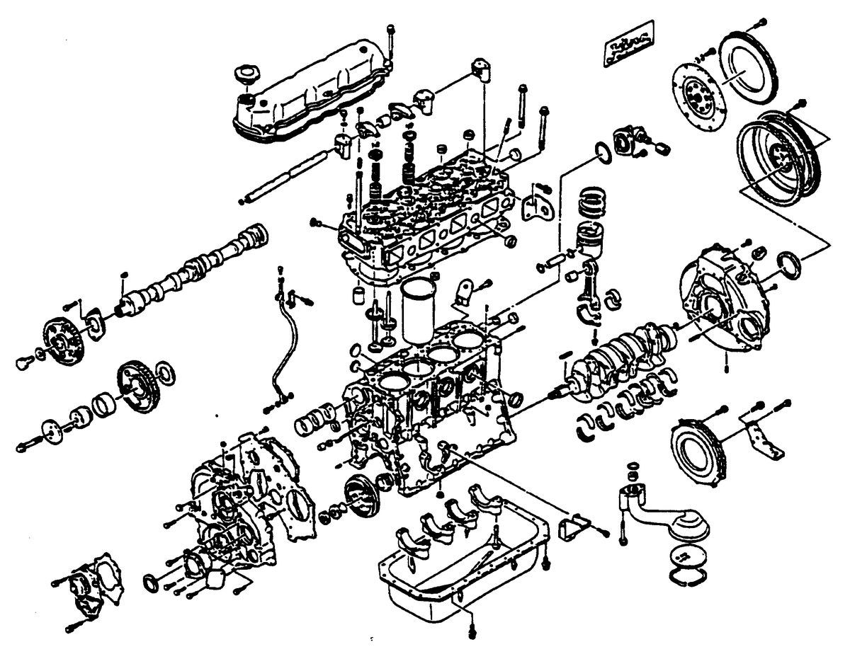 MERCRUISER HINO DIESEL 150 H.P. PARTIAL ENGINE