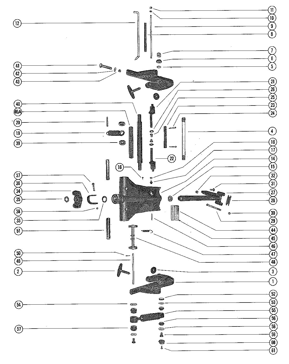MERCURY MERC 1400EL-SS CLAMP AND SWIVEL BRACKET ASSEMBLY