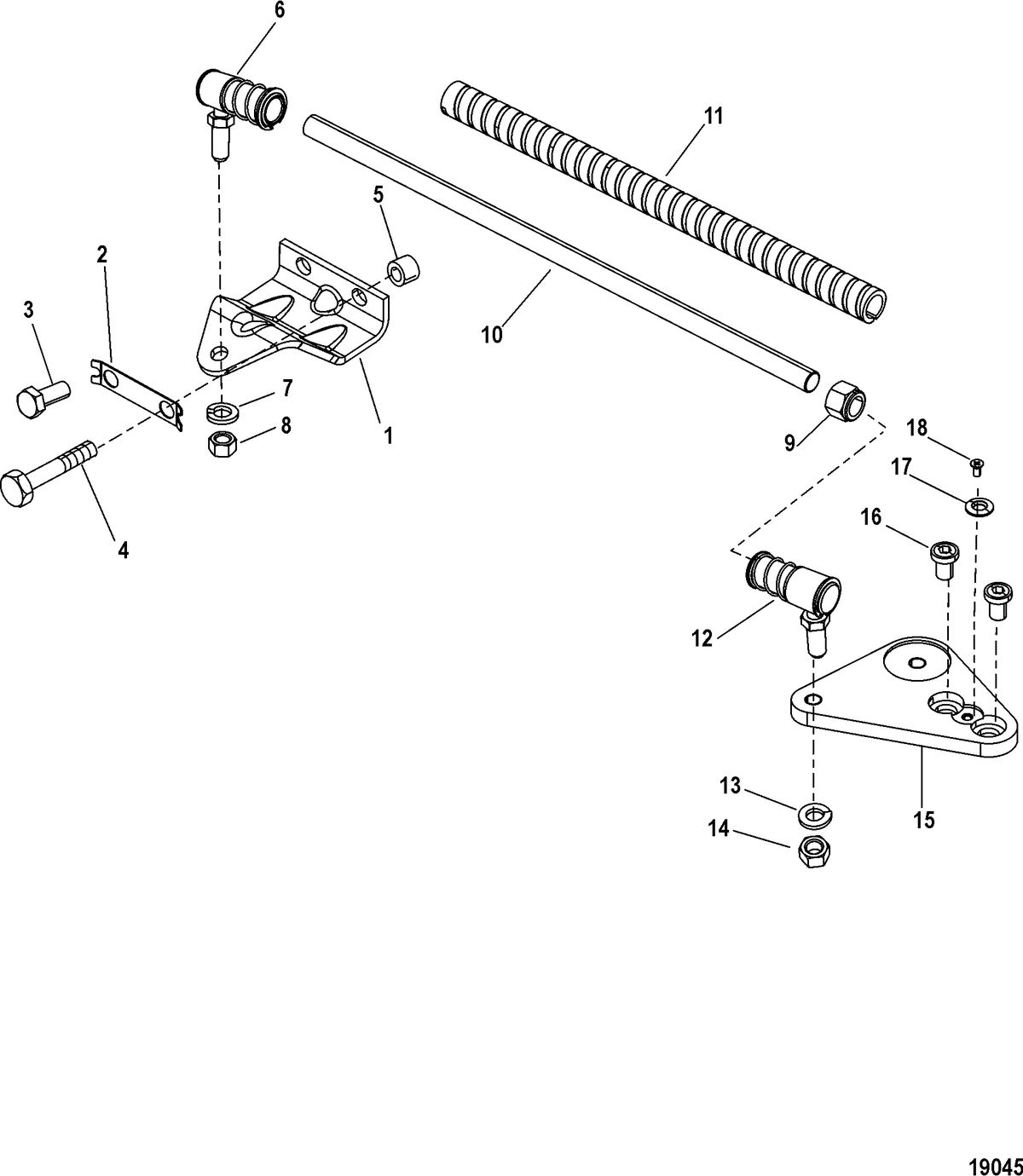ACCESSORIES STEERING SYSTEMS AND COMPONENTS Tie Bar Kit, Trolling Motor