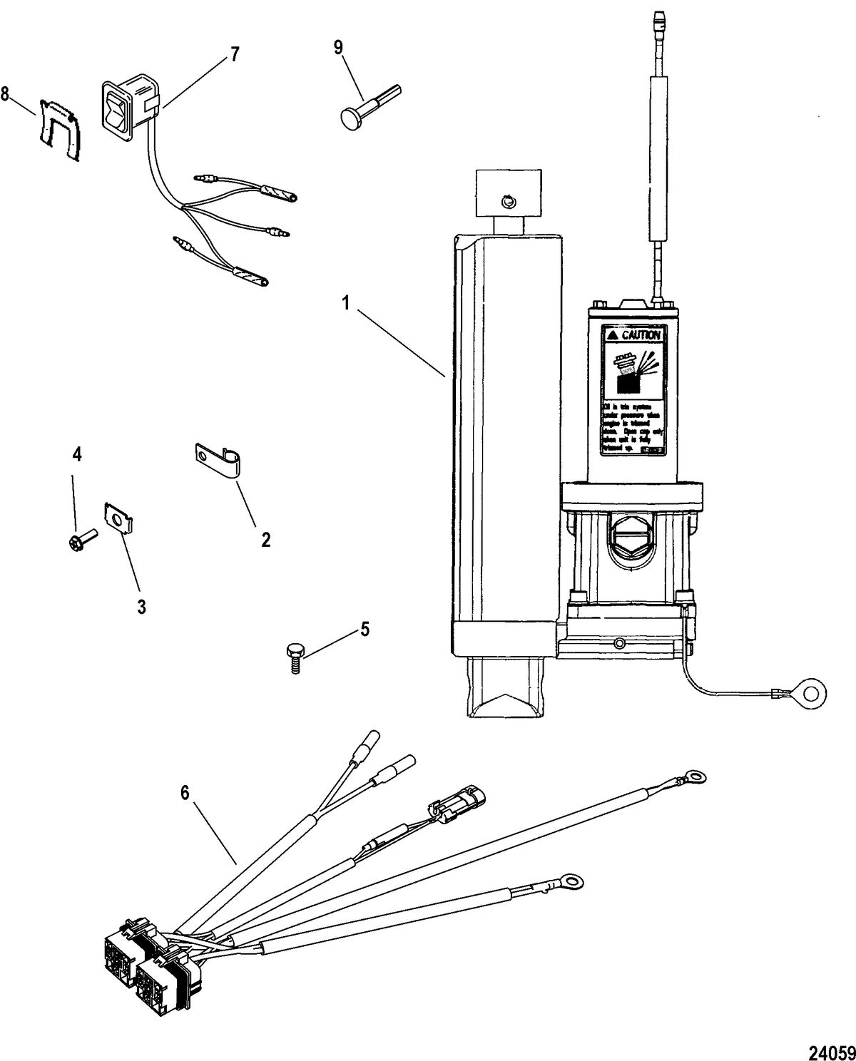 ACCESSORIES TRIM / TILT / LIFT SYSTEMS AND COMPONENTS Power Trim Kit(854472A 4)