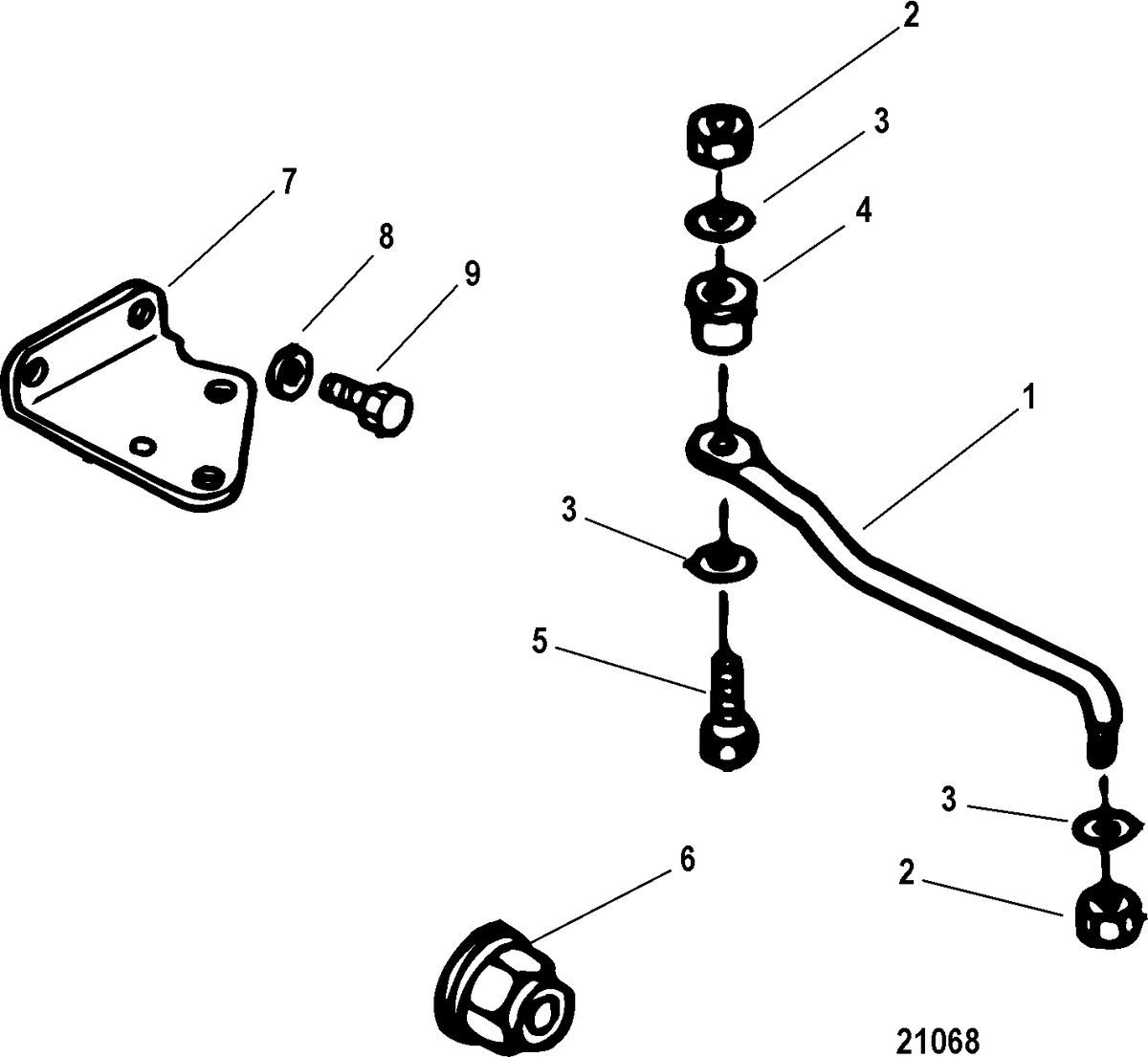 ACCESSORIES STEERING SYSTEMS AND COMPONENTS Attaching Kit(898101A45)