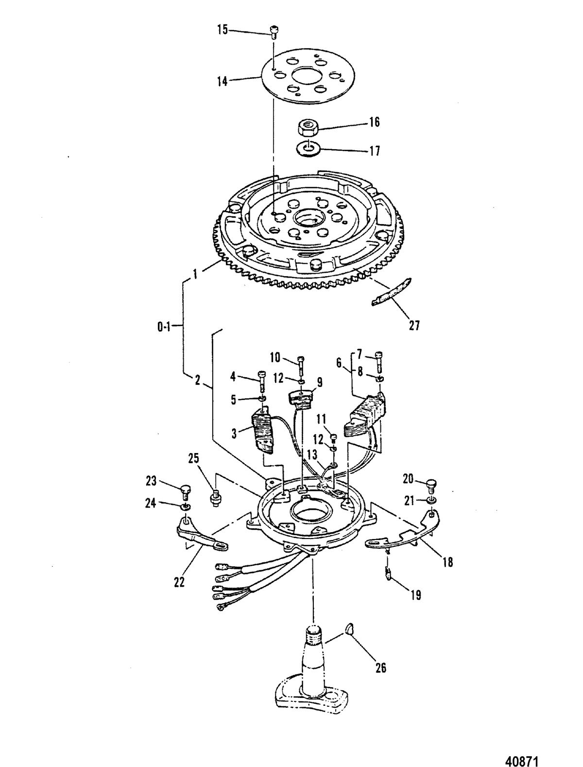 MARINER MARINER 30 C.D.I MAGNETO ASSEMBLY