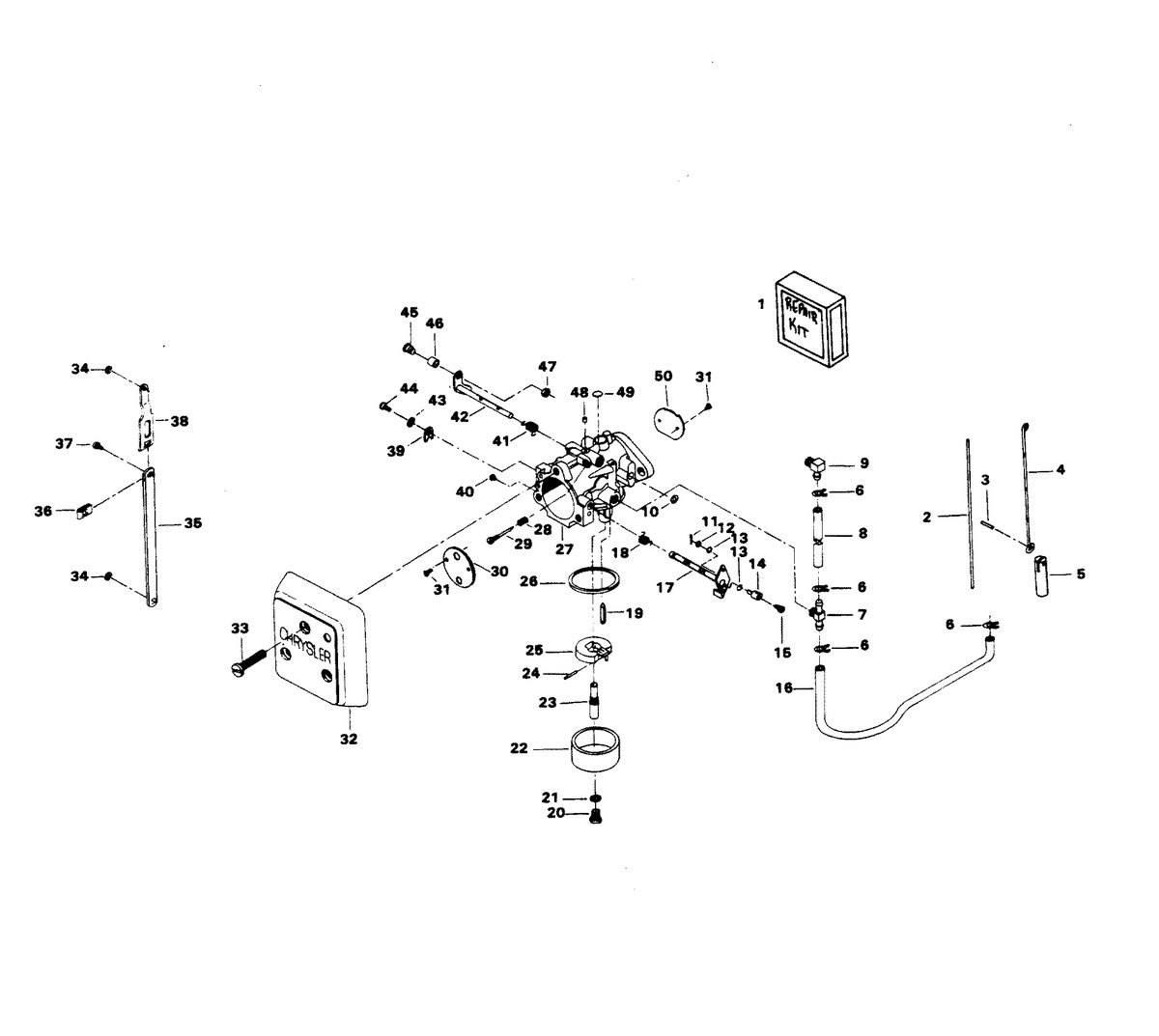 CHRYSLER 115 HP CARBURETOR