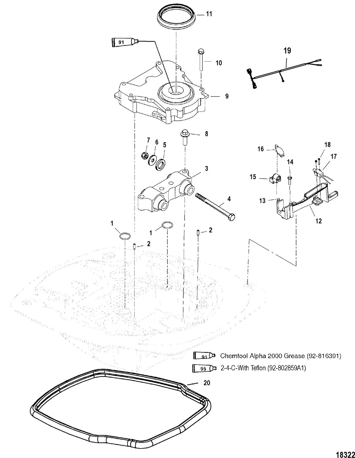 MERCURY/MARINER 75/90 (4-STROKE) Oil Pump