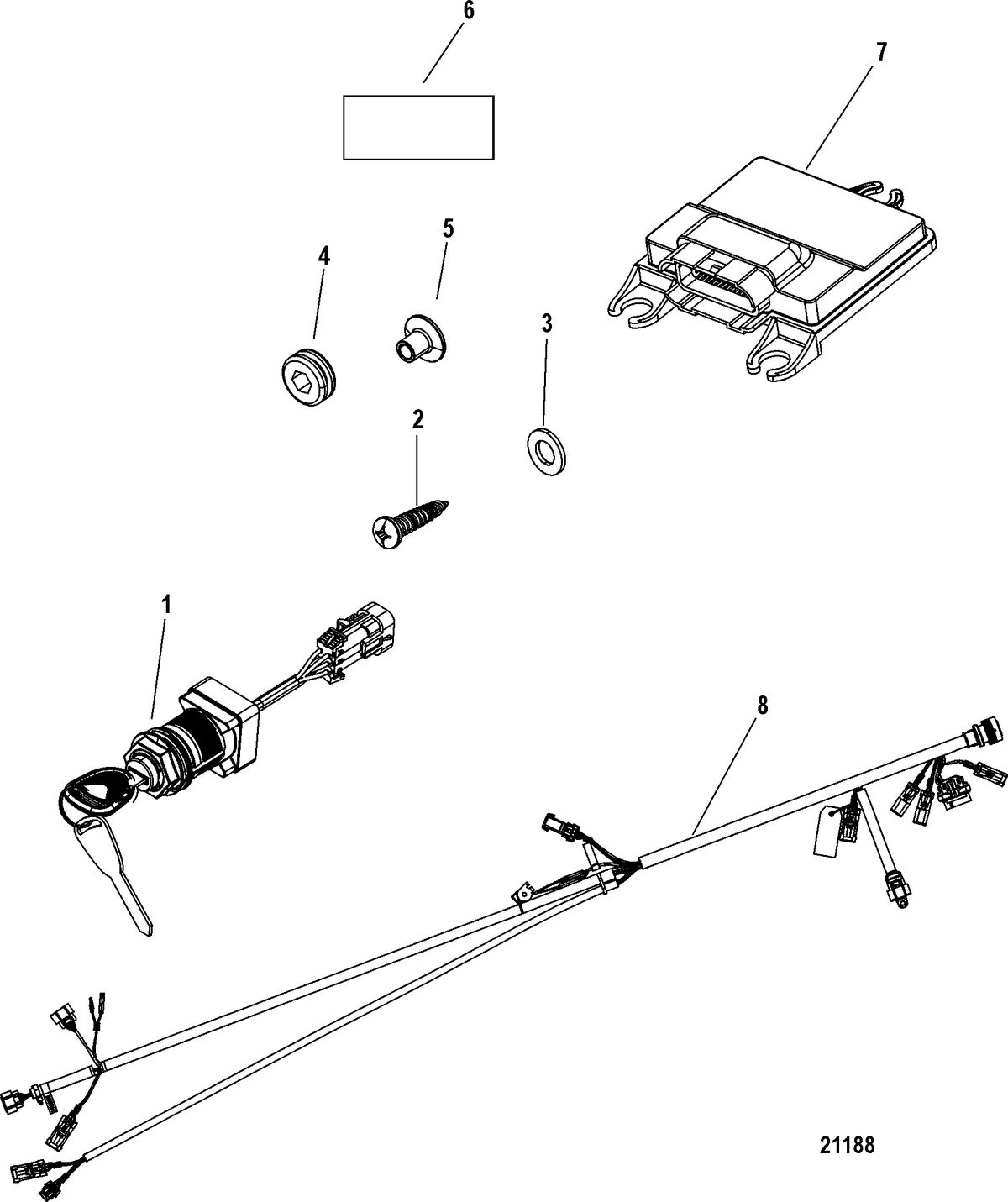 ACCESSORIES ELECTRICAL COMPONENTS AND HARNESSES Command Module Kit, Panel Mount-DTS