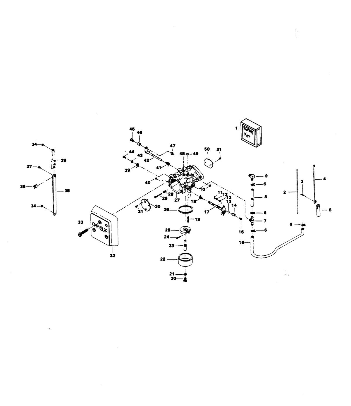 CHRYSLER 115 H.P. CARBURETOR
