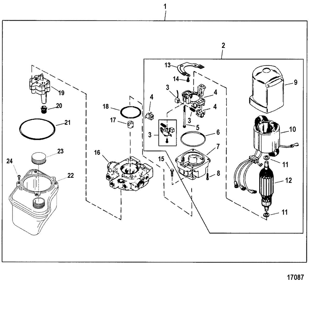 RACE STERNDRIVE 525 EFI Pump/Motor Assembly(Design III - 14336A31)