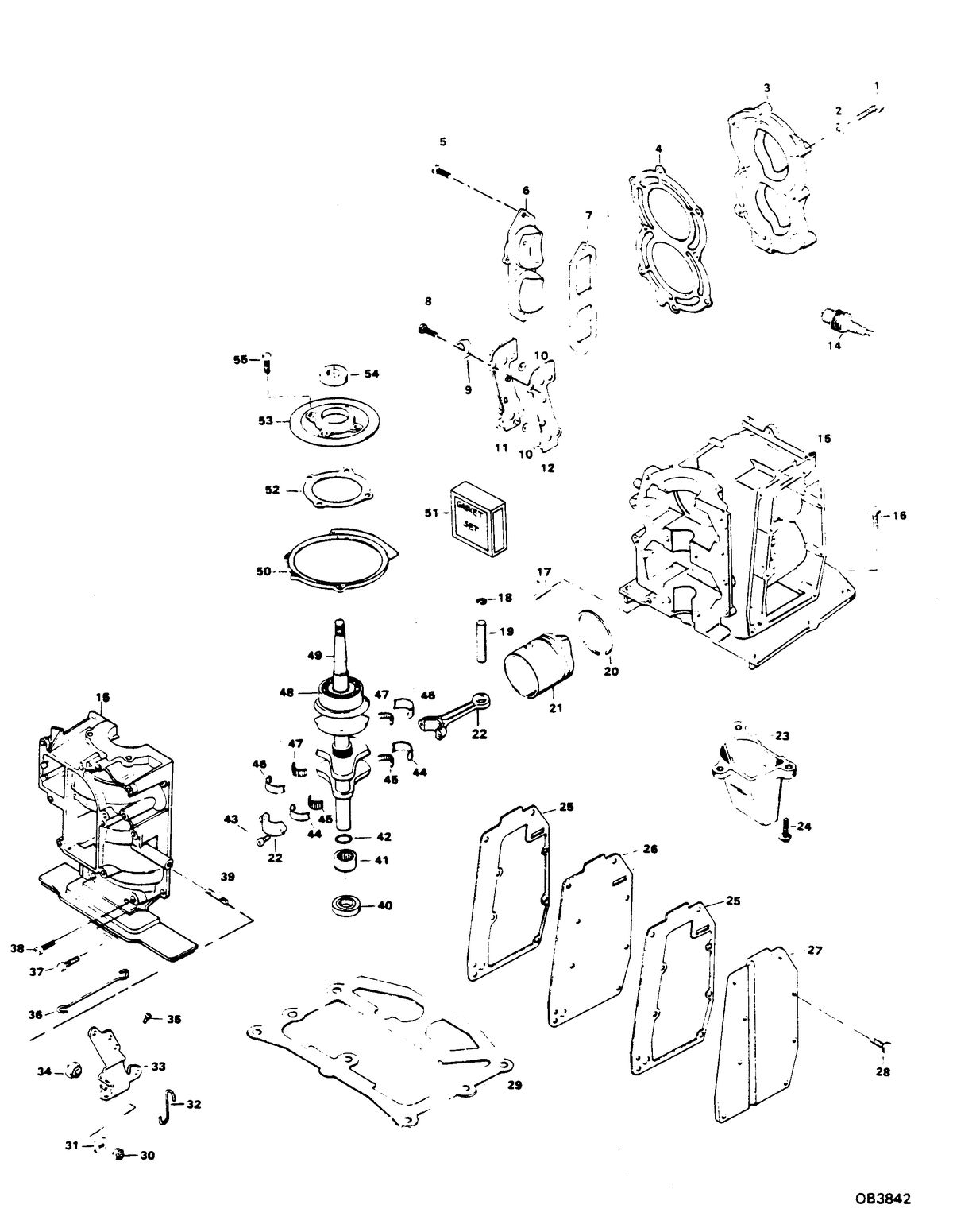 CHRYSLER 9.9 H.P. POWER HEAD
