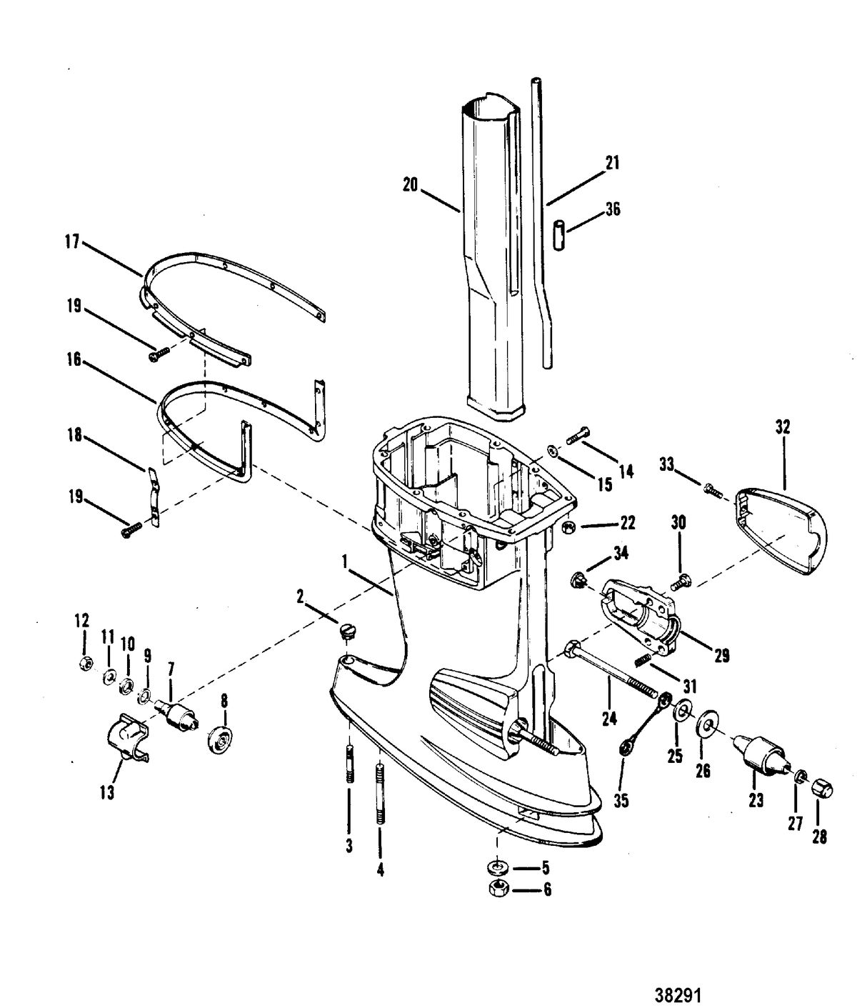 MERCURY MERCURY 70 DRIVESHAFT HOUSING ASSEMBLY