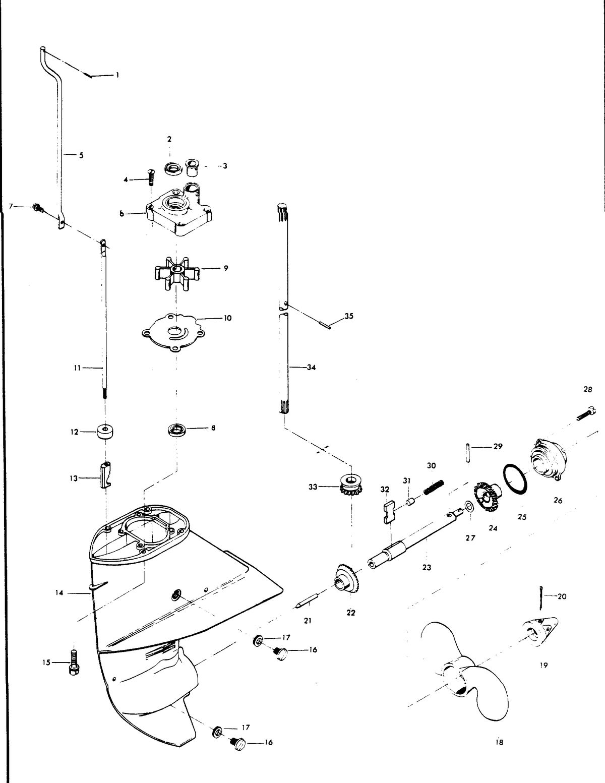 CHRYSLER 6 H.P. GEAR HOUSING