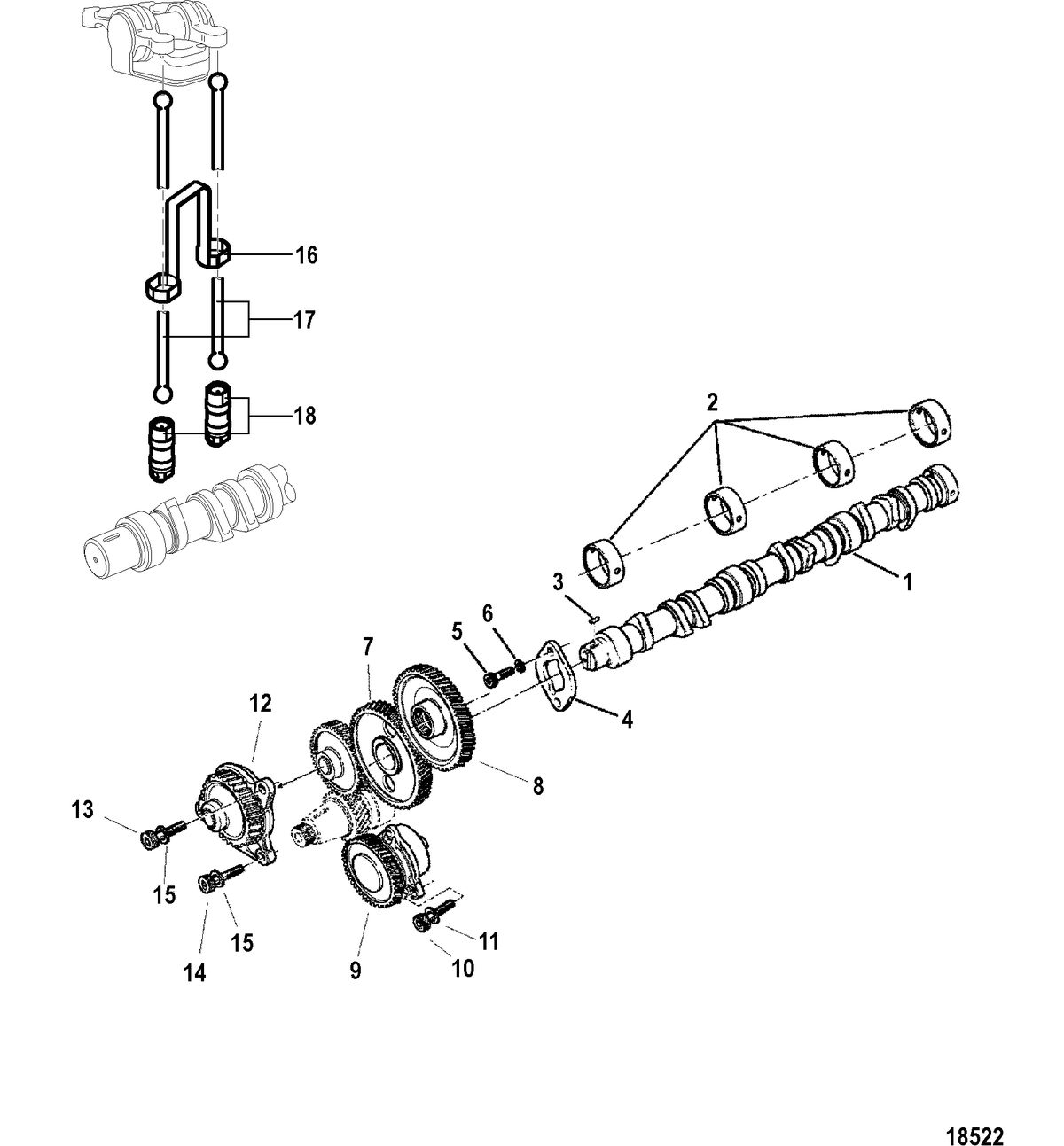 MERCRUISER CUMMINS/MERCRUISER 4.2 UNIFICATION Camshaft