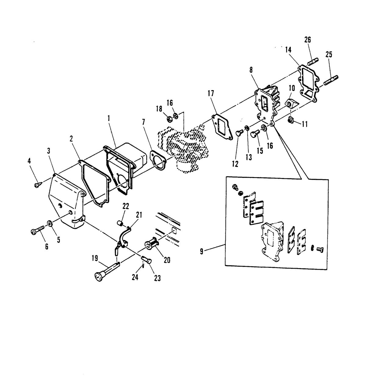 MARINER 15 HP INTAKE MANIFOLD