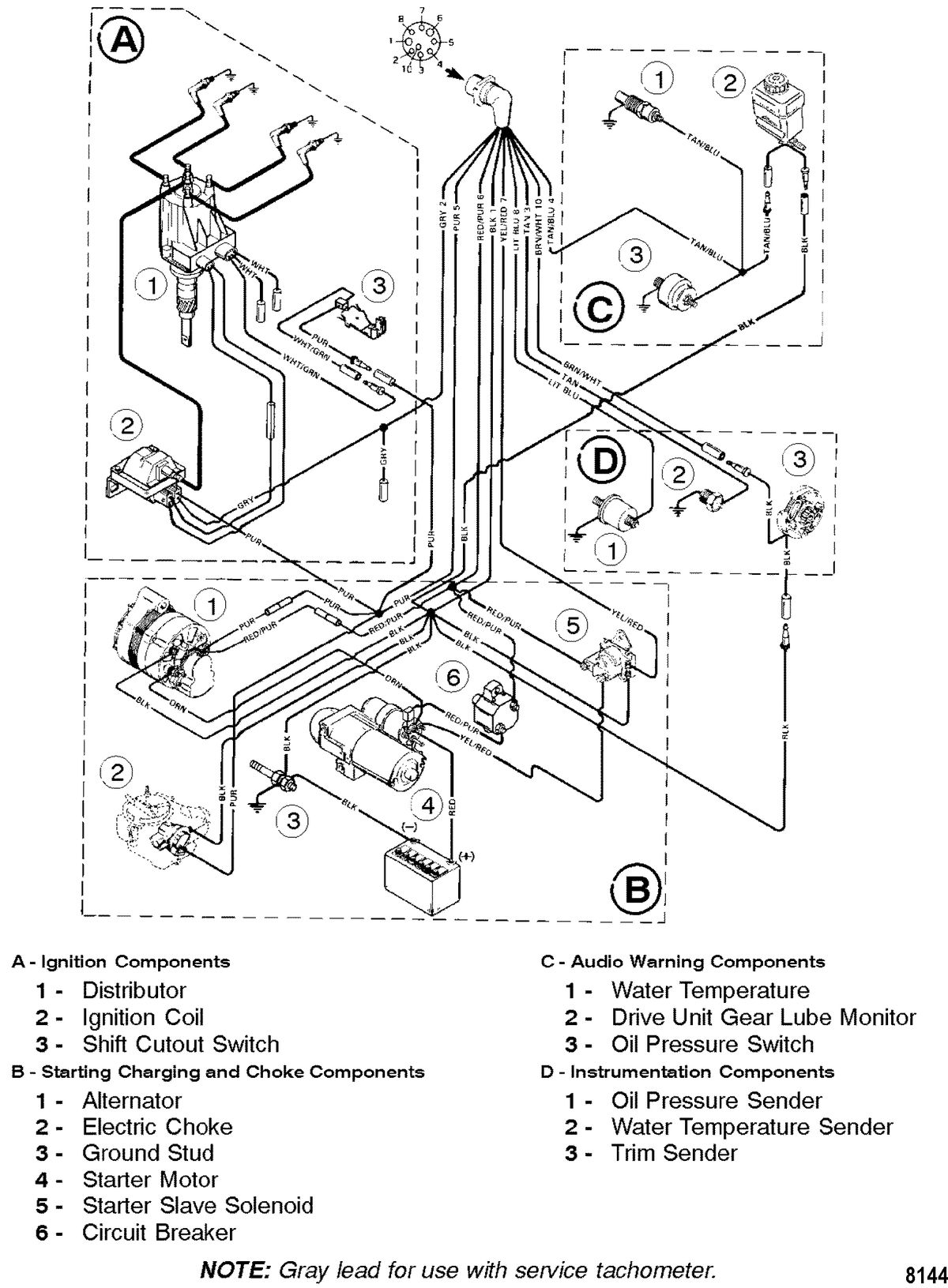 MERCRUISER 3.0L ALPHA ONE Wiring Harness
