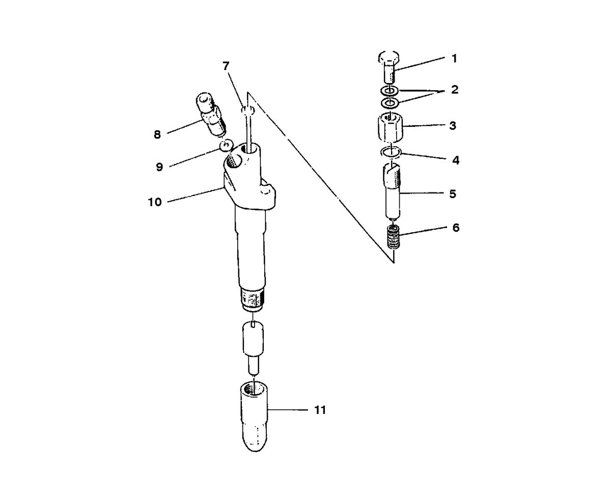 MERCRUISER HINO 175/220 HOLDER ASSEMBLY - NOZZLE