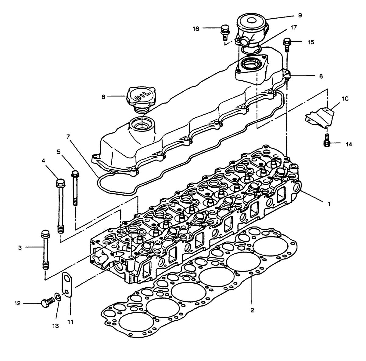 U.S. MARINE US MARINE EH 700TI DIESEL CYLINDER HEAD FIGURE 1-B1