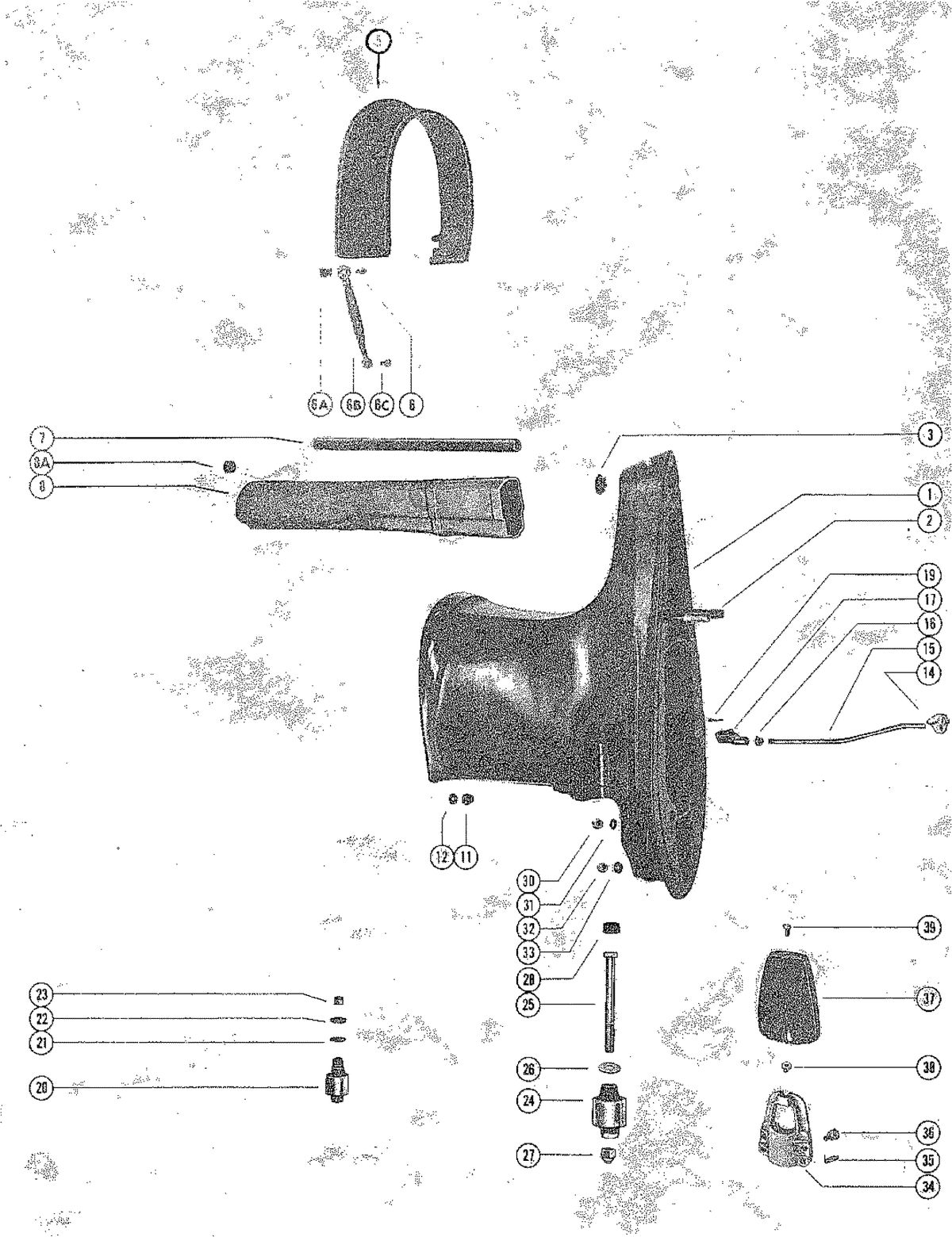 MARINER 115 HORSEPOWER DRIVE SHAFT HOUSING ASSEMBLY