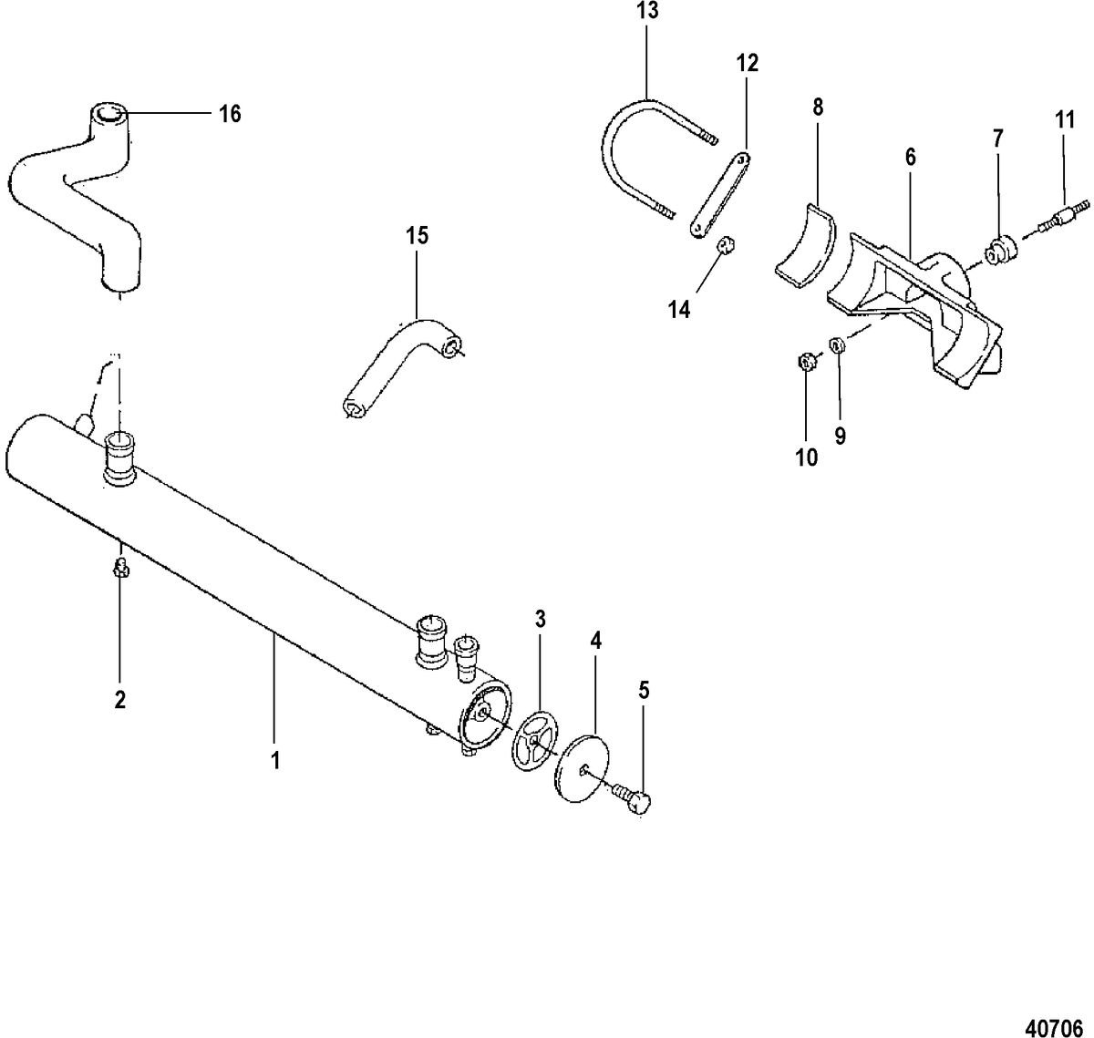 MERCRUISER 470 ENGINE Water Closed Cooling Kit