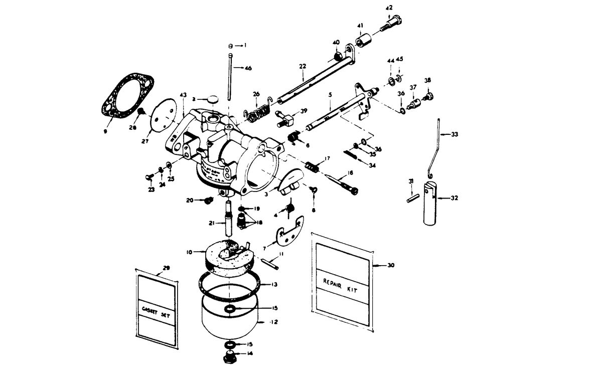 CHRYSLER 30 H.P. CARBURETOR