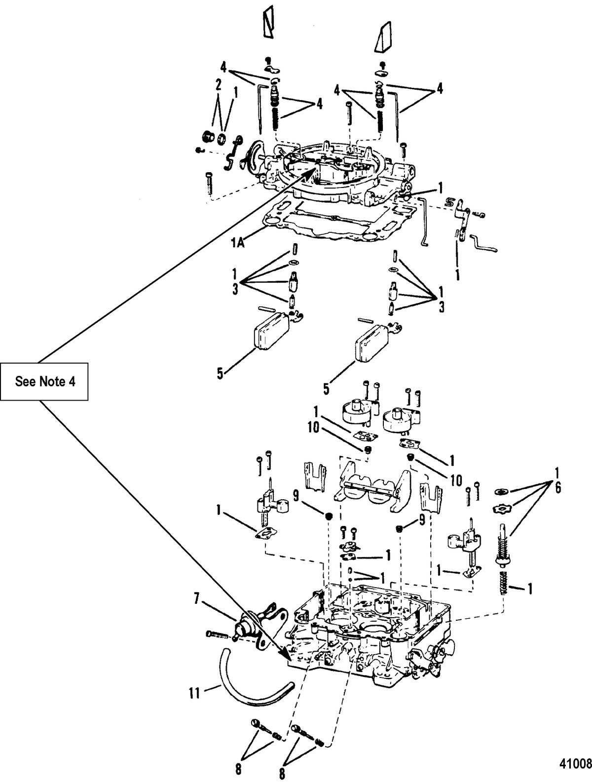 MERCRUISER 5.7L COMPETITION SKI ENGINE Carburetor(WEBER)
