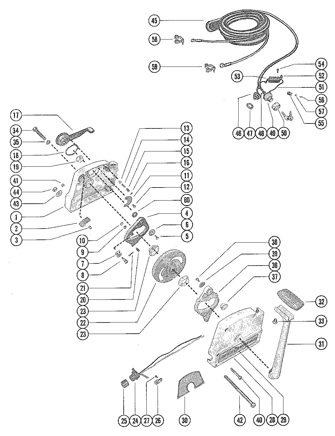 MARINER 90 HORSEPOWER REMOTE CONTROL ASSEMBLY (ELECTRIC)