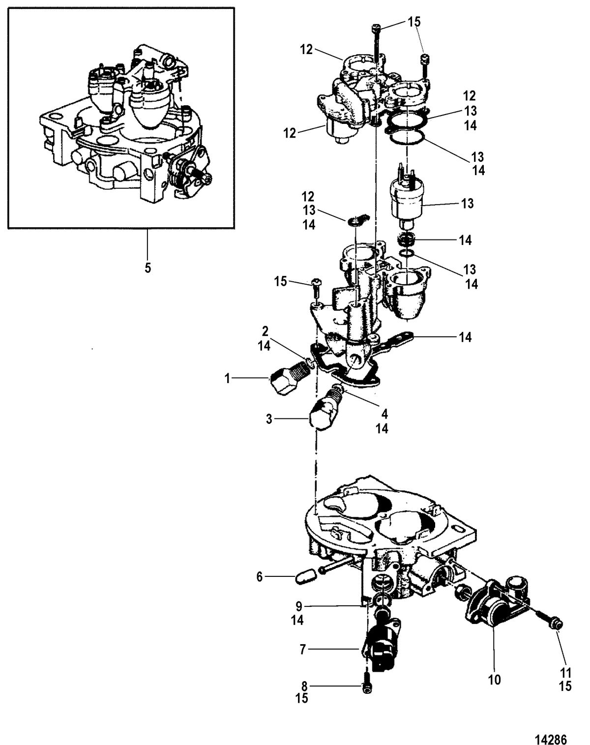 MERCRUISER 350 MAG EFI TOURN SKI THROTTLE BODY