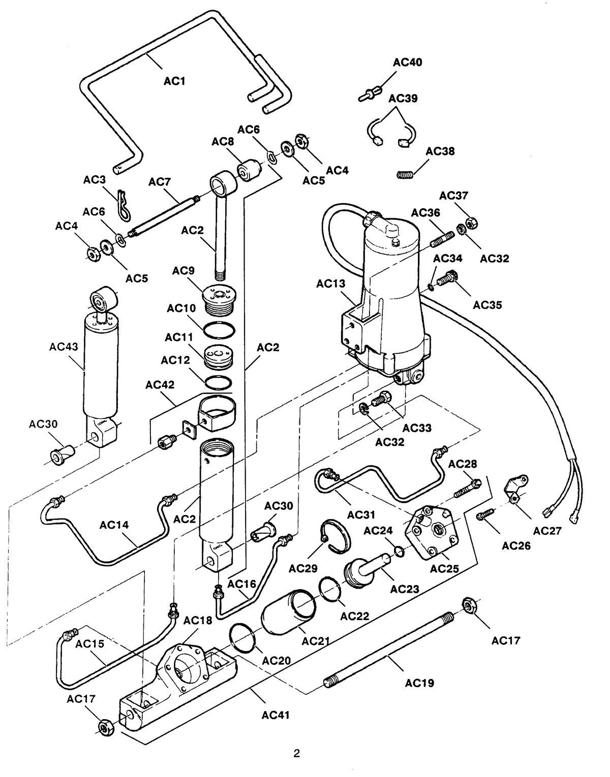 FORCE FORCE PARTS CATALOG = POWER TRIM & POWER TILT POWER TRIM 5H149-1 (ELECTRICAL COMPONENTS - SEE PG. 19)