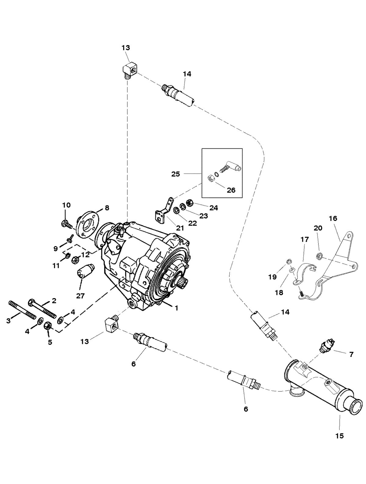 MERCRUISER 350/6.2L BLACK SCORPION SKI (GEN+) TRANSMISSION AND RELATED PARTS
