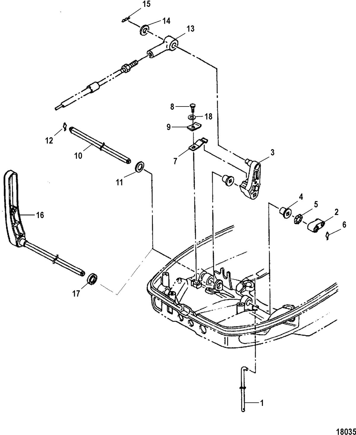 MERCURY/MARINER 40/40 LIGHTNING XR/50 Shift Components