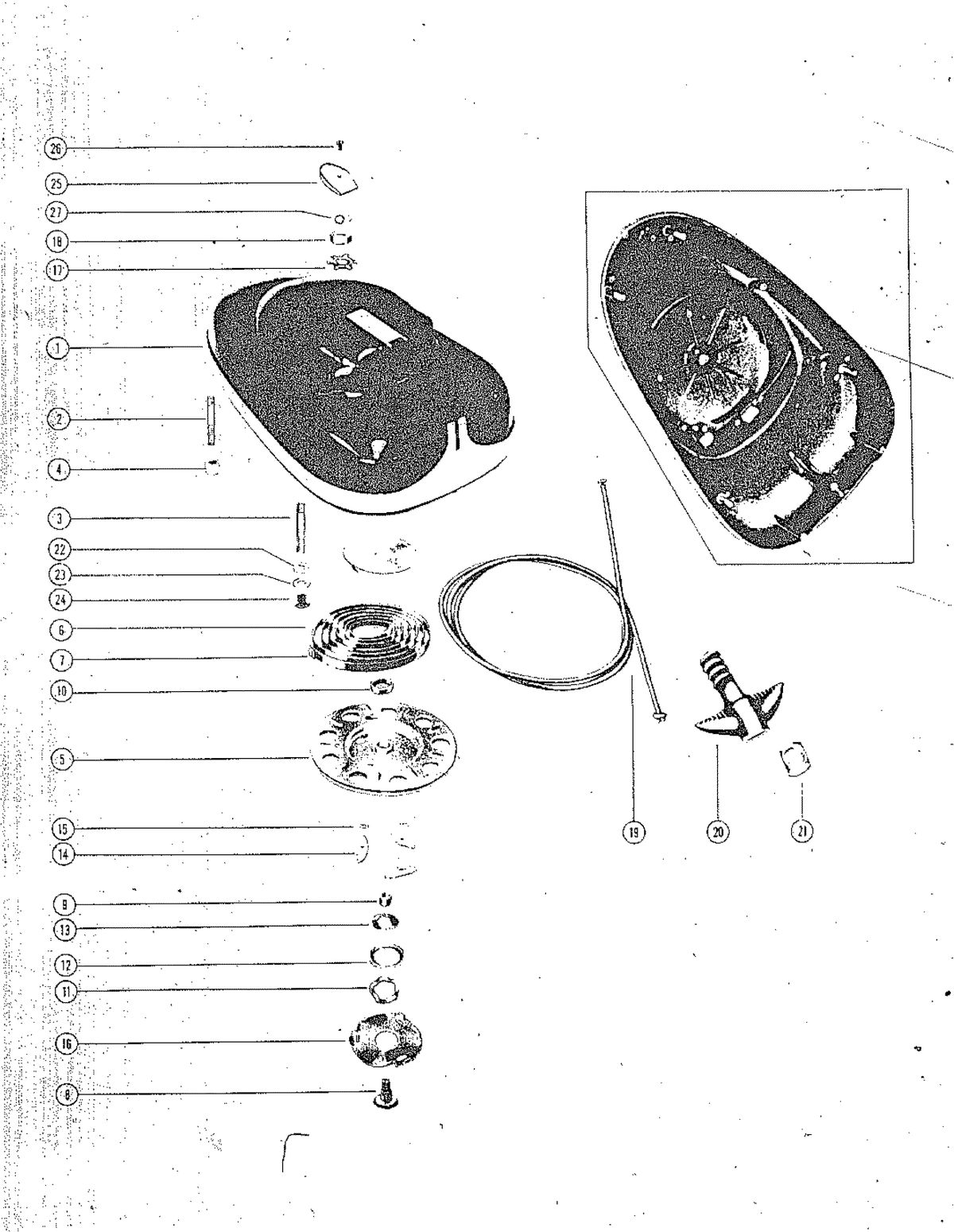 MARK MARK 75 TOP COWL AND STARTER ASSEMBLY