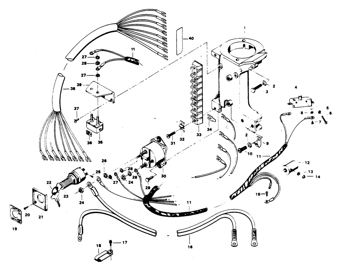 CHRYSLER 35 H.P. ELECTRICAL COMPONENTS
