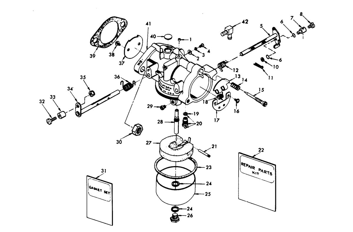 CHRYSLER 35 H.P. CARBURETOR