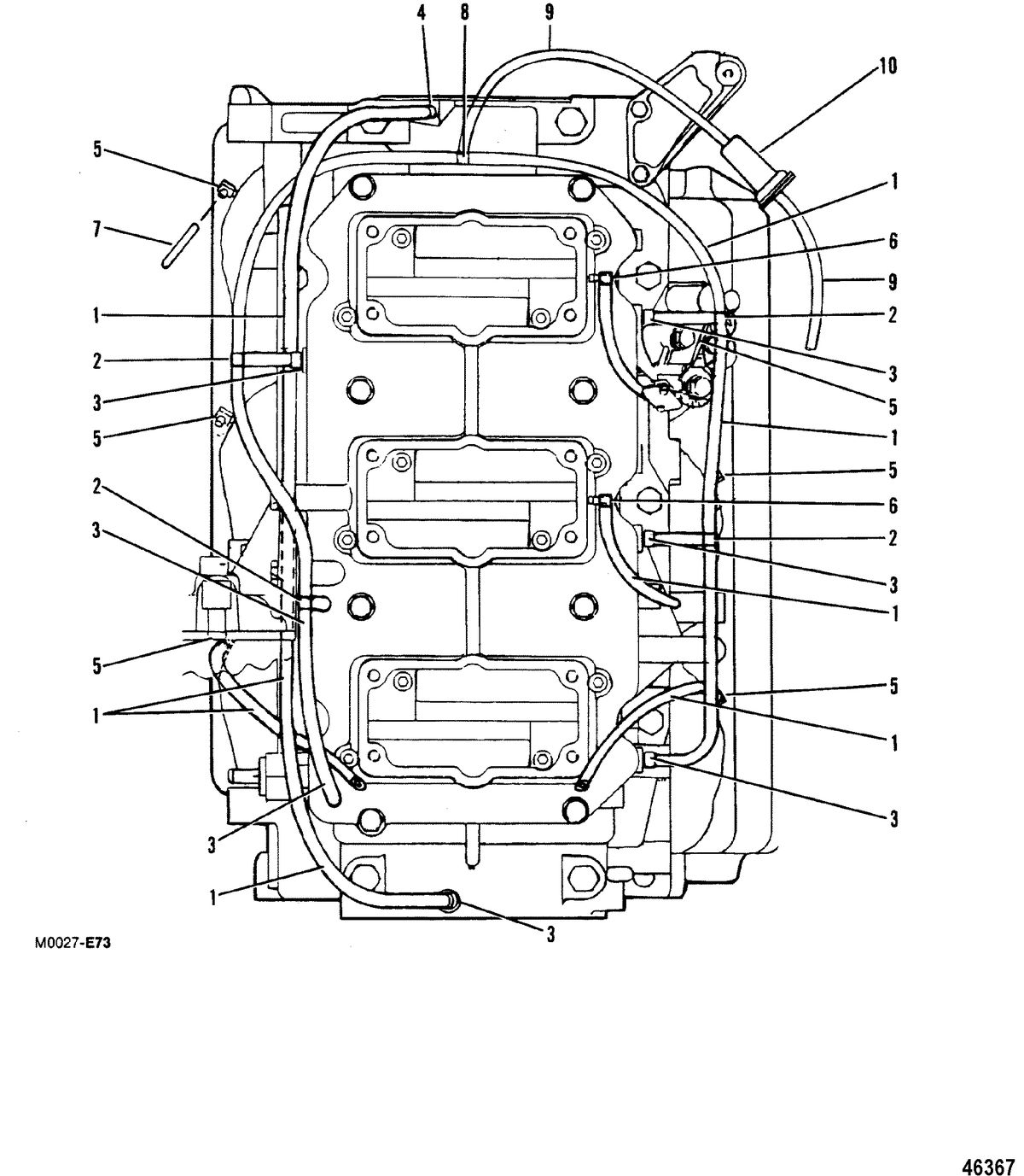 MERCURY 200 XRI (EFI) (V-6) BLEED SYSTEM