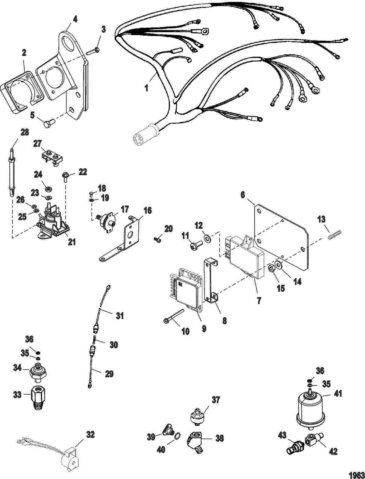 MERCRUISER 5.0L / 5.7L STERNDRIVE Electrical Components