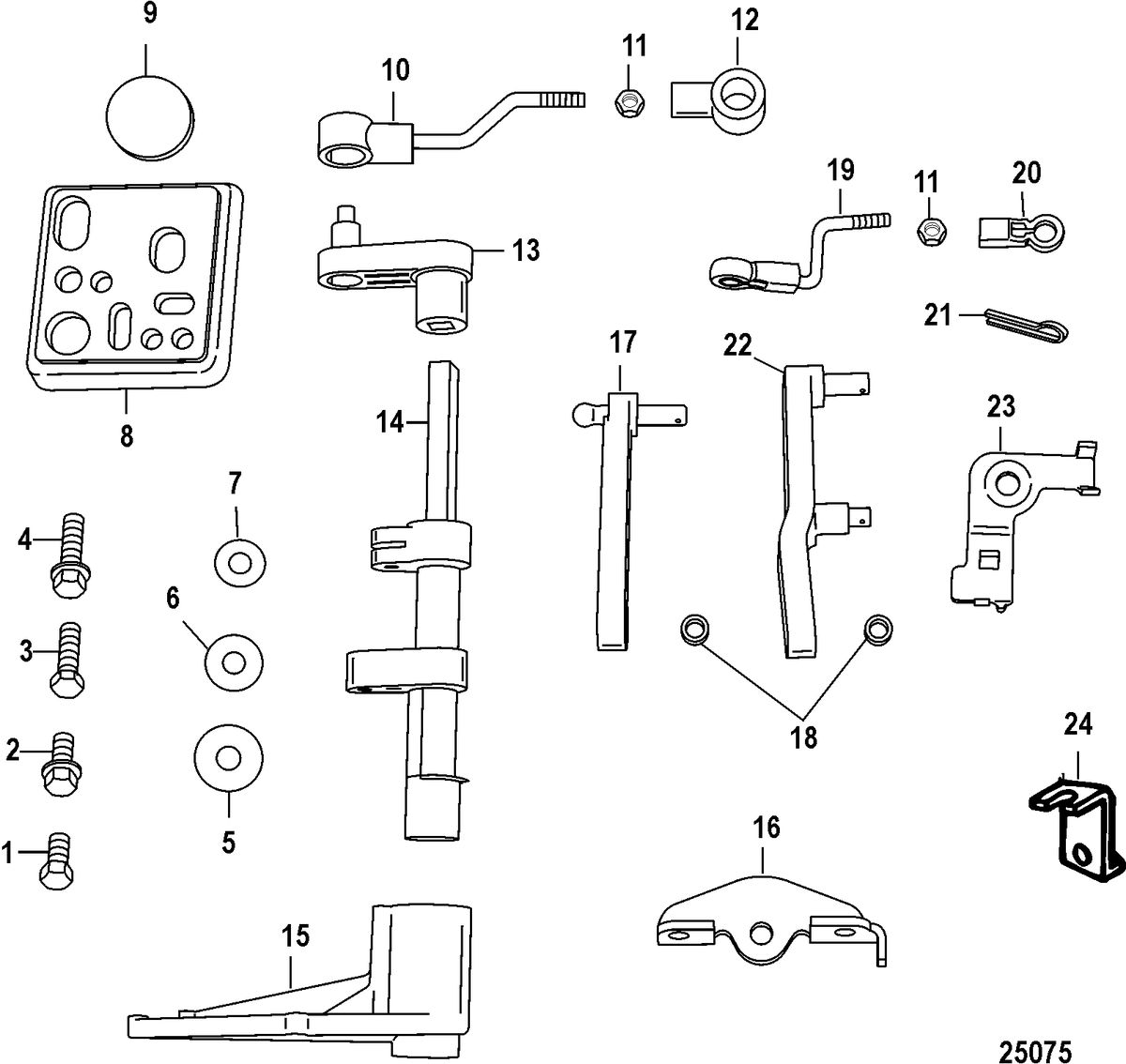 ACCESSORIES STEERING SYSTEMS AND COMPONENTS Conversion Kit-Manual Start, 889246A34