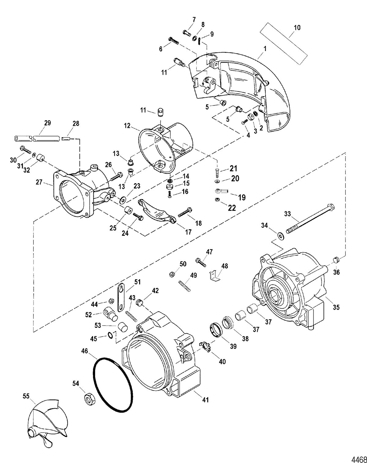 SPORTJET 210 CARB M2 JET DRIVE Nozzle And Rudder Components